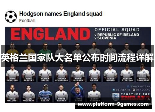 英格兰国家队大名单公布时间流程详解 英格兰国家队大名单公布时间流程详解