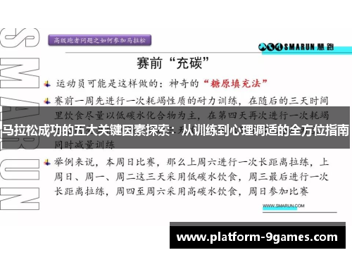 马拉松成功的五大关键因素探索：从训练到心理调适的全方位指南